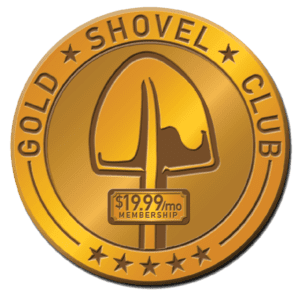Gold Shovel Club Badge